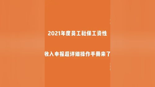 2021年度員工社保工資性收入申報(bào)超詳細(xì)操作手冊(cè)